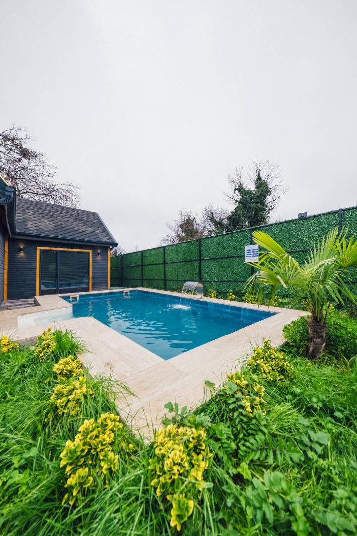 Sapanca Çayiçi'nde Minimalist Tasarımlı, Özel Havuzlu, 2+1 Bungalov fotoğraf 2