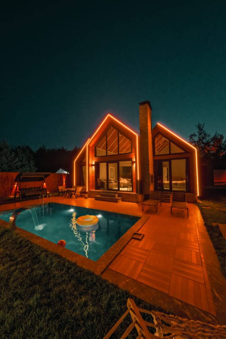Sapanca Güldibi'nde Doğa İçerisinde, Isıtmalı Havuzlu, Kiralık Bungalov - Sapanca / Güldibi