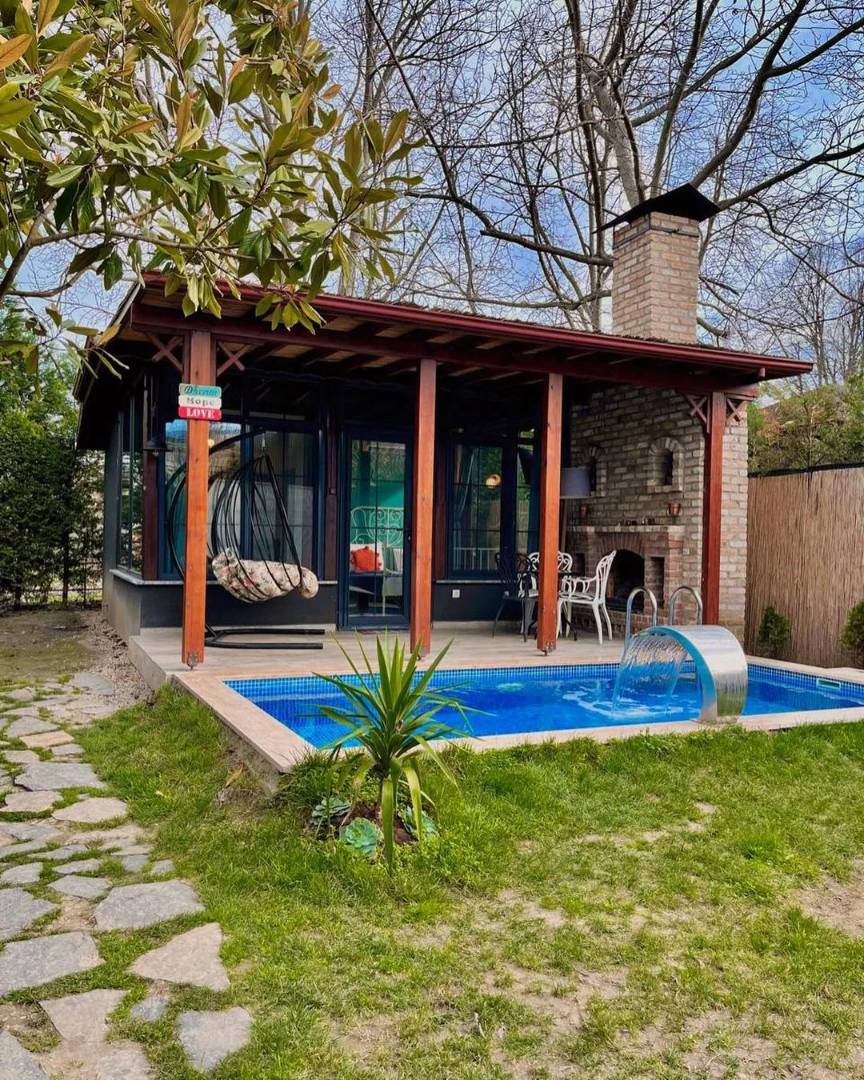 Sapanca Kırkpınar'da Geniş Bahçeli, Özel Havuzlu, Lüks Tiny House fotoğraf 2