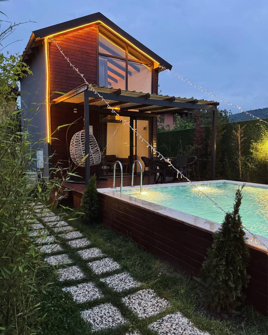 Sapanca Kırkpınar'da Geniş Bahçeli, Özel Havuzlu, Modern Bungalov fotoğraf 2