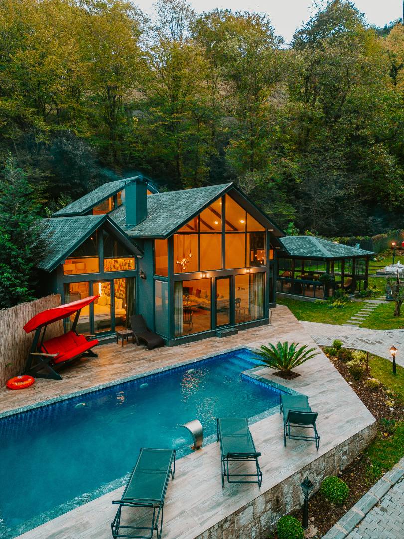 Sapanca Kırkpınar'da Modern Tasarımlı, Özel Havuzlu, Kiralık Villa fotoğraf 2