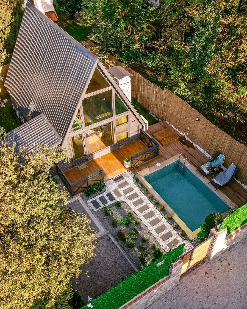 Sapanca Kırkpınar'da Sakin Konumda, Isıtmalı Havuzlu, Modern Bungalov fotoğraf 2