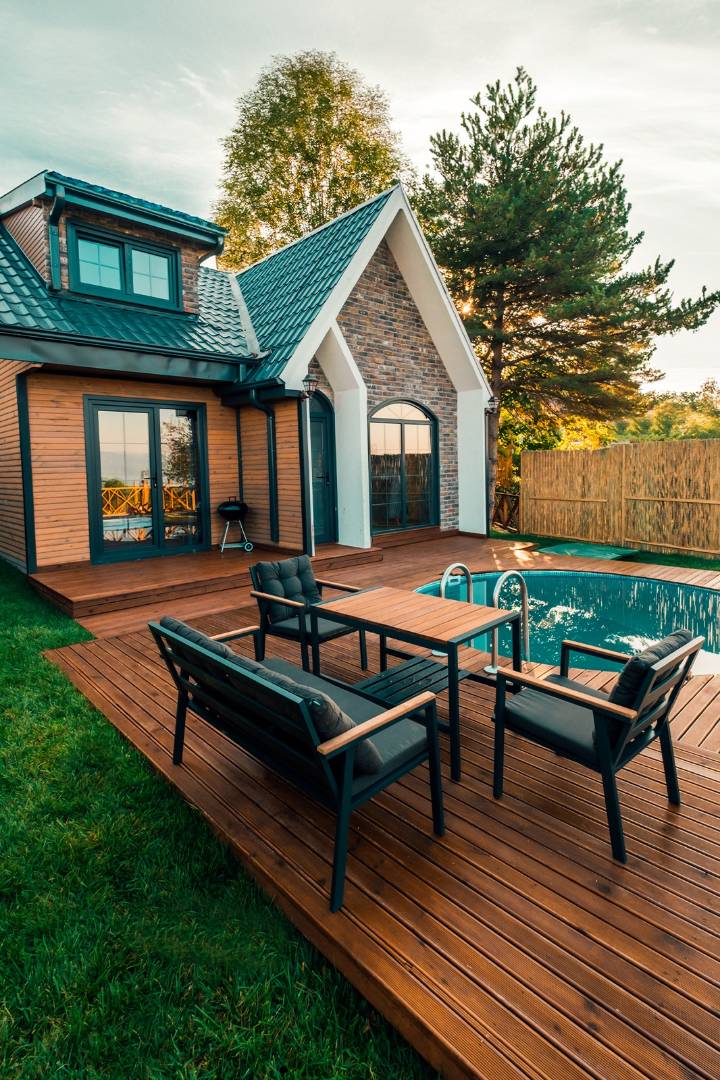 Sapanca Kuruçeşme'de Modern Mimarili , Özel Havuzlu, Kiralık Bungalov - Sapanca