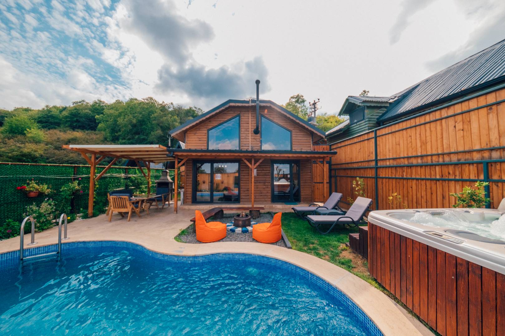 Sapanca Nailiye'de Doğa İçerisinde, Özel Havuzlu, Modern Bungalov fotoğraf 2