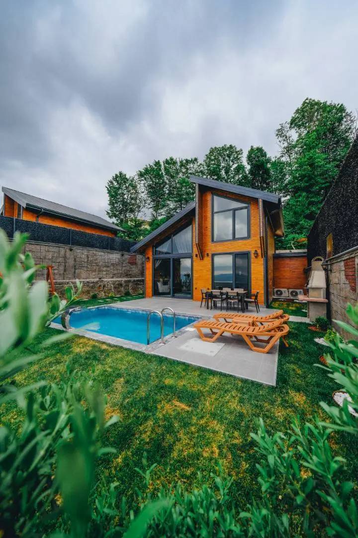Sapanca Nailiye'de Sakin Konumda, Özel Havuzlu, 2+1 Bungalov fotoğraf 2
