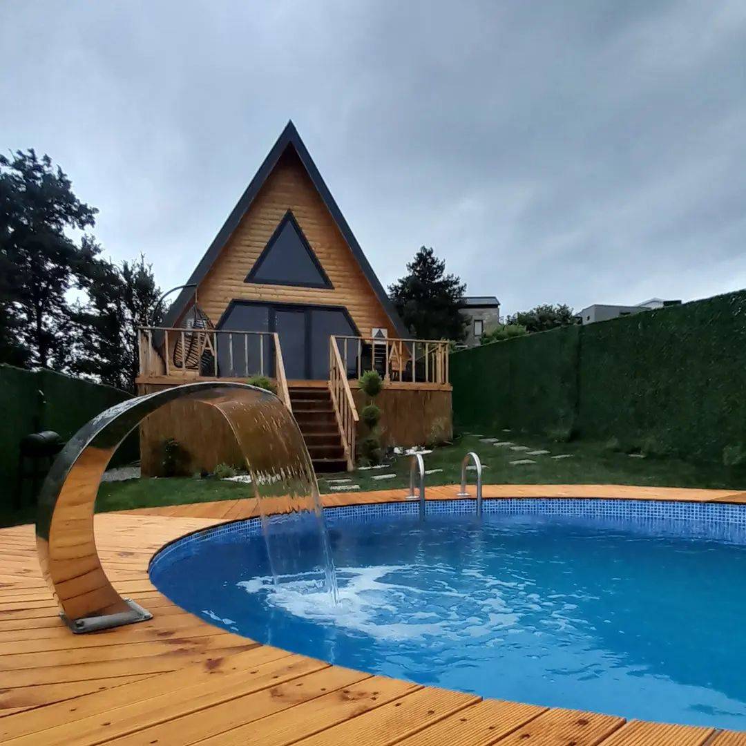 Sapanca Ünlüce'de Elverişli Konumda, Isıtmalı Havuzlu, Lüks Bungalov fotoğraf 2