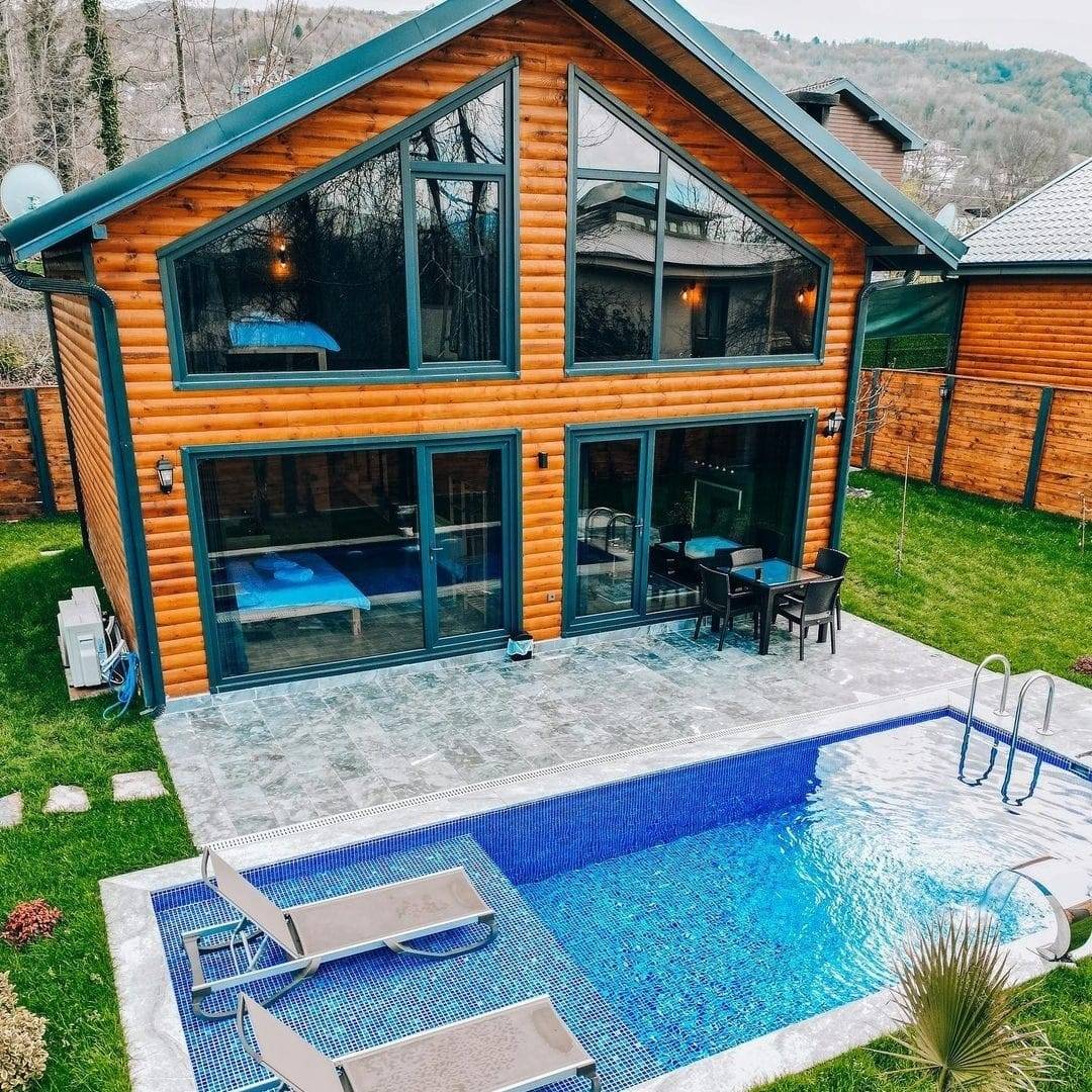 Sapanca'da Çekirdek Ailelere Uygun, Isıtmalı Havuzlu, Kiralık Bungalov - Sapanca