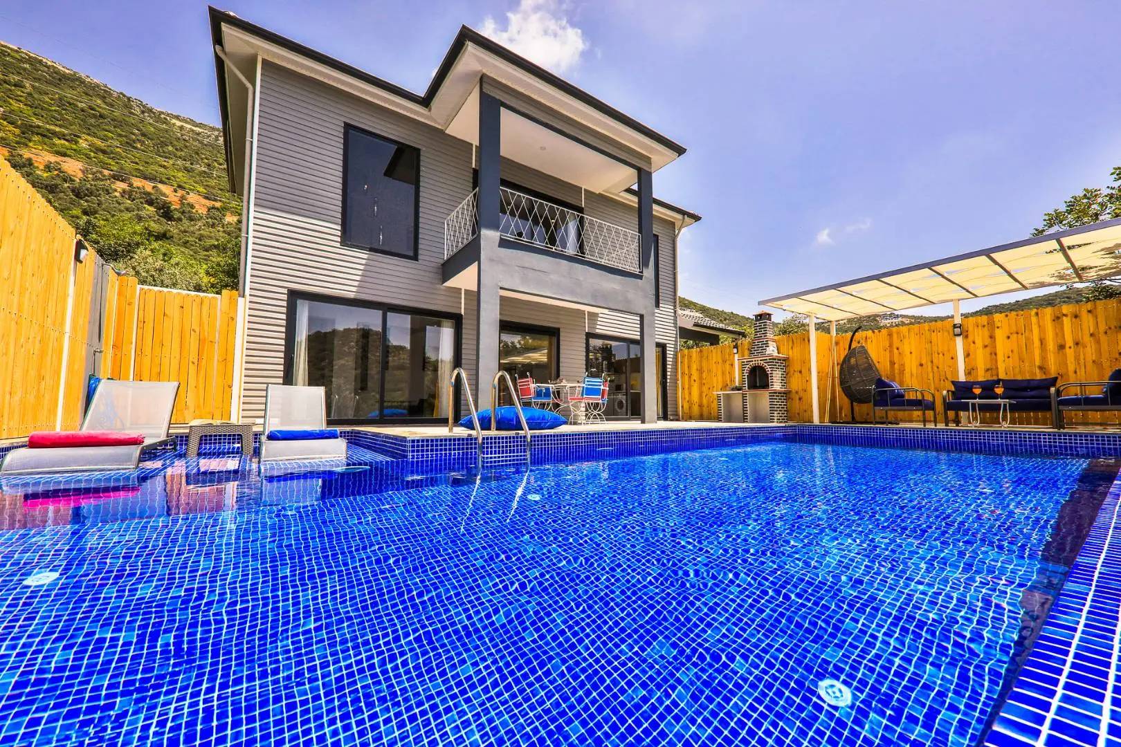 Antalya Kalkan'da Muhteşem Doğada, Özel Havuzlu, Balayı Villası fotoğraf 2