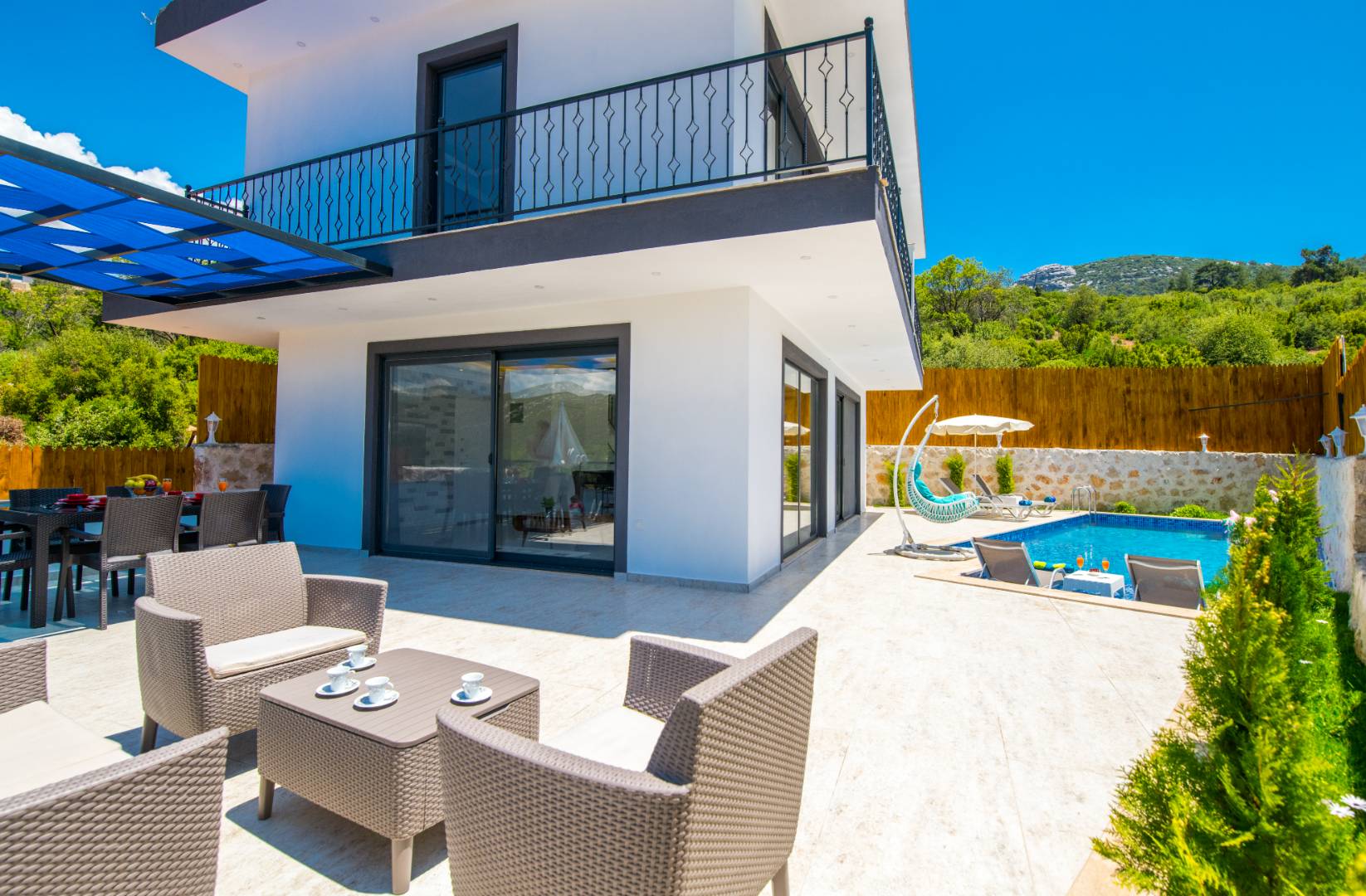 Kaş Sarıbelen'de Sakin Konumda, Özel Havuzlu, Jakuzili Villa fotoğraf 3