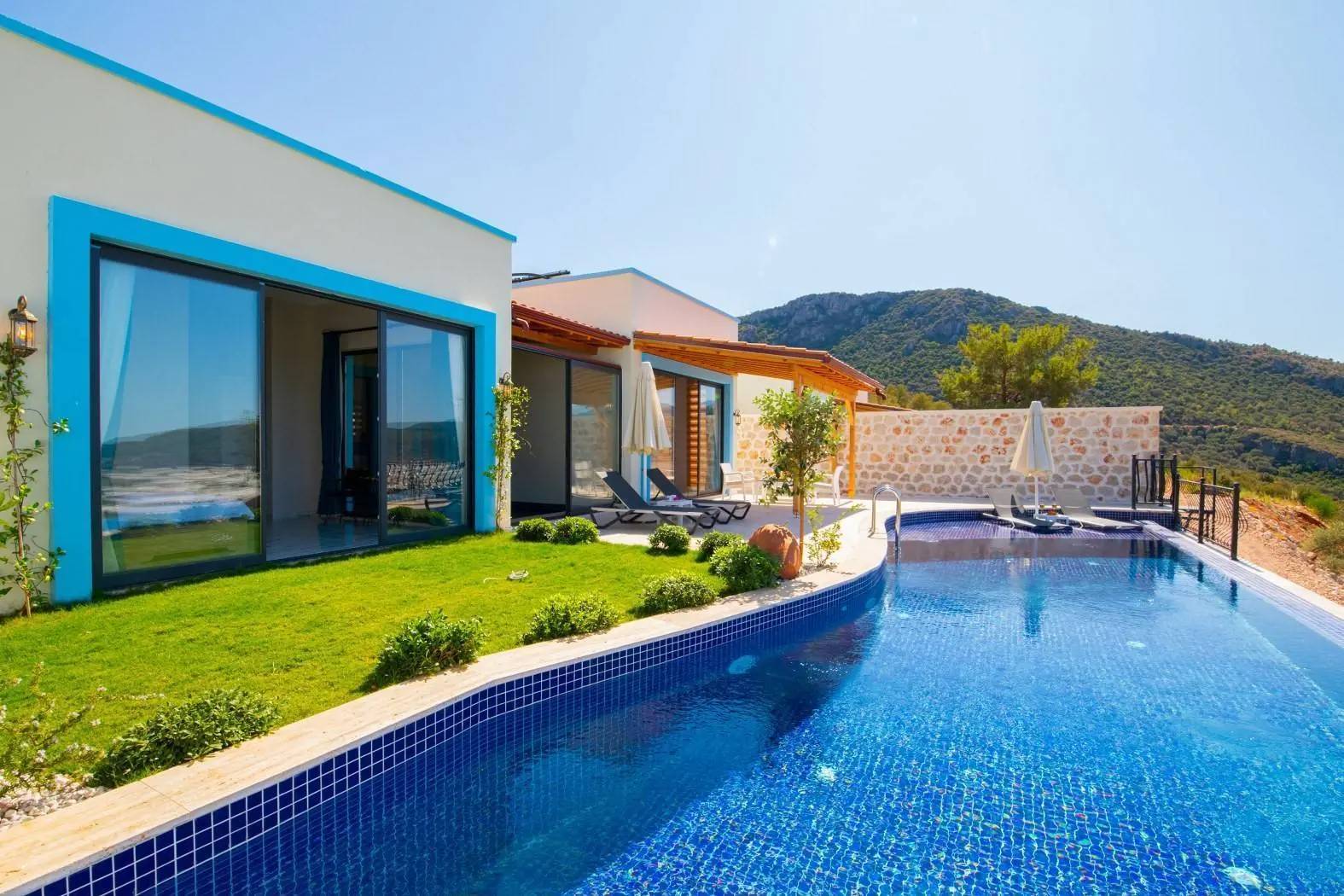 Kaş Yeşilköy'de Şehrin Gürültüsünden Uzakta, Özel Havuzlu, Kiralık Villa fotoğraf 2