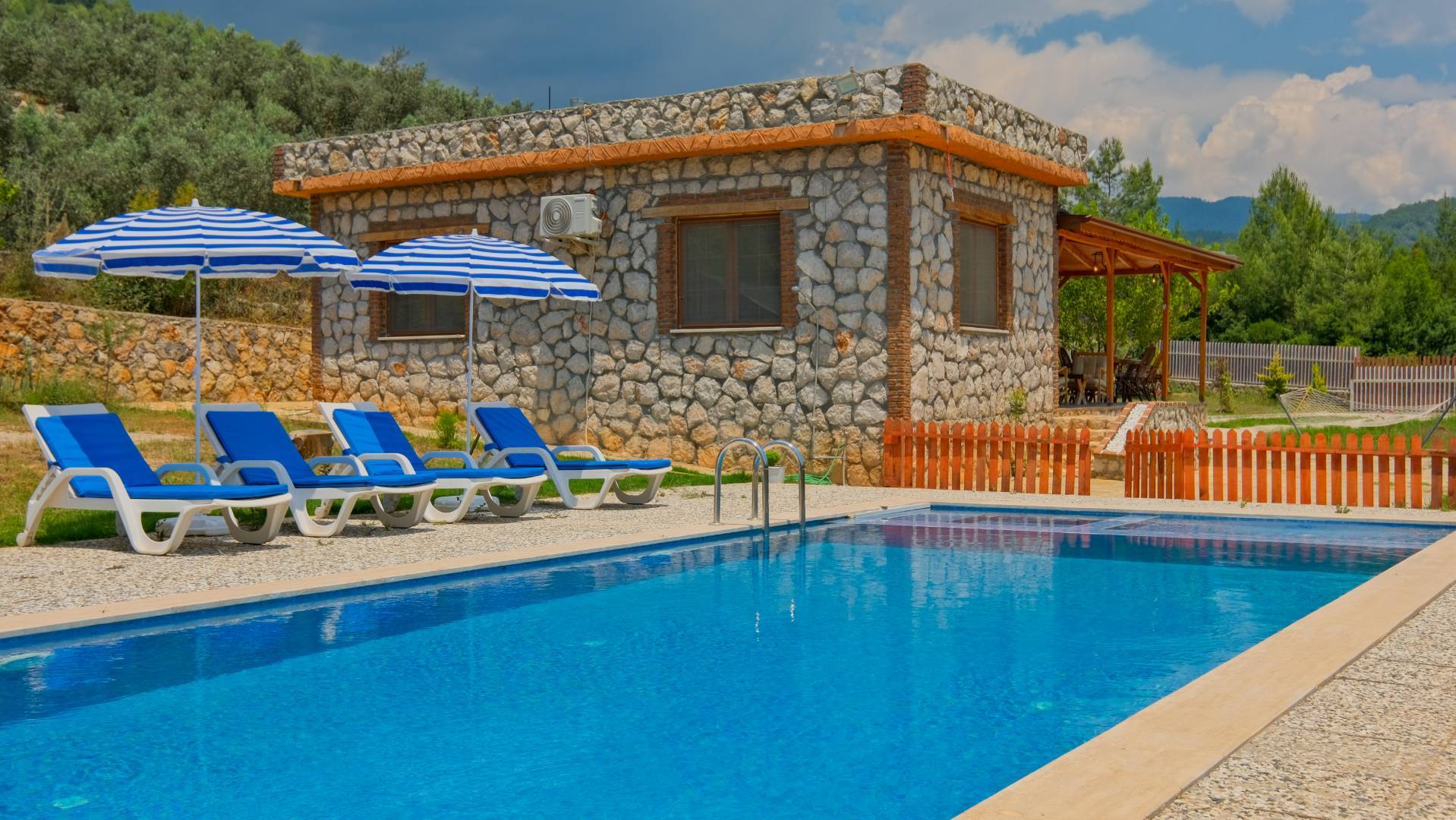 Muğla Fethiye'de Doğa İle İçiçe, Özel Havuzlu, Taş Villa fotoğraf 2