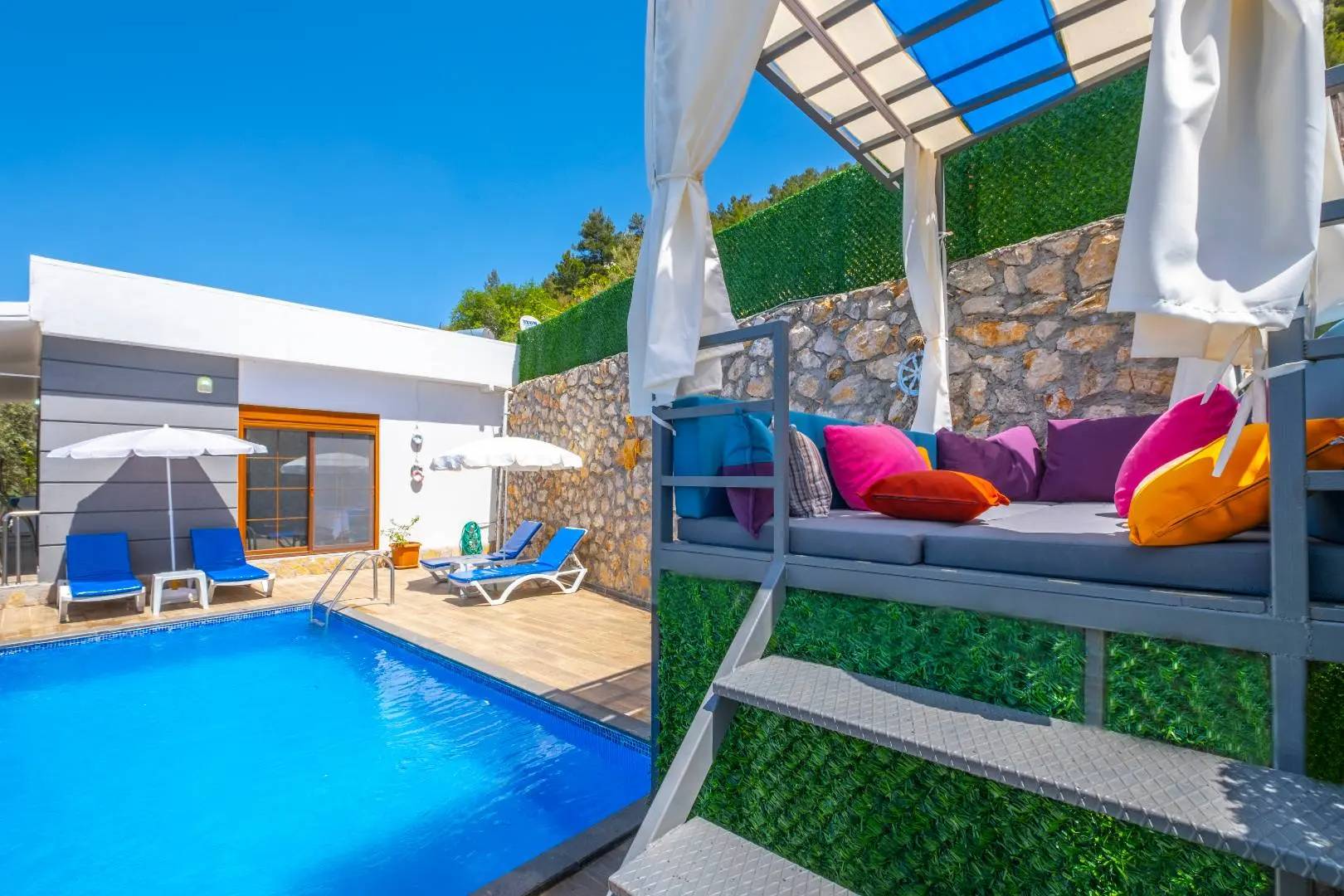 Muğla Seydikemer'de Balayı Çiftlerine Uygun, Özel Havuzlu, Kiralık Villa fotoğraf 2